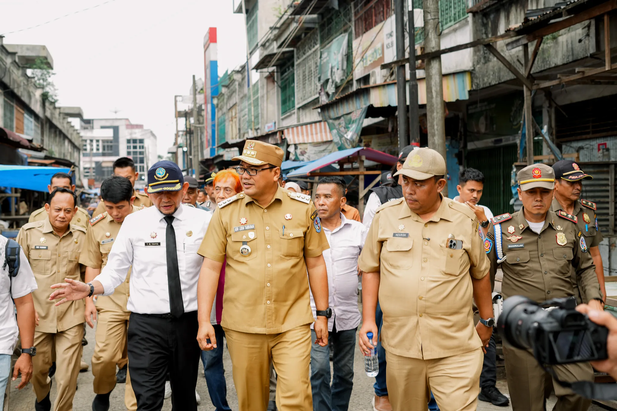 Bupati Deli Serdang Tinjau Pasar Inpres Tanjung Morawa