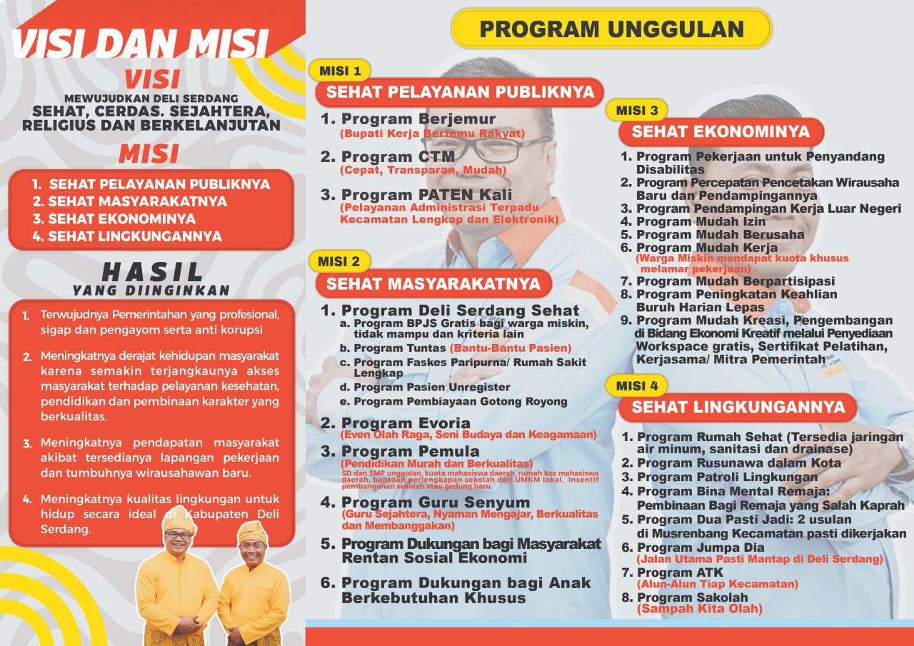 Visi Misi Bupati Deli Serdang